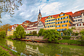 Neckar at Altstadt in Tübingen, Baden-Württemberg, Germany