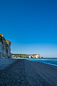 View of the Etretat and Falaise d'Aval chalk ledges