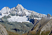 View of Großglockner from Schönleitenspitze, Schönleitenspitze, Hohe Tauern, Hohe Tauern National Park, East Tyrol, Austria