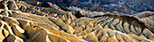 Panorama „Wüstenerosion“, Zabriskie Point, Death Valley, Kalifornien, USA