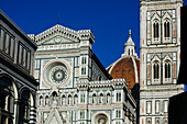 Florenz, Italien, Der Blick auf den Dom mitten in der Stadt