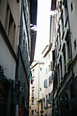 Siena, Italien, Blick auf die Gebäude und Gassen im Stadtzentrum