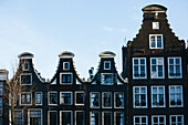 Asmterdam, The netherlands, Canal houses, Dutch houses alongside the canal