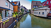 Fluss Wiesent und Klein Venedig von Forchheim, Bayern, Deutschland