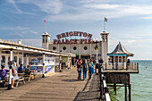 Brighton Palace Pier in the seaside resort of Brighton, England, United Kingdom, Europe
