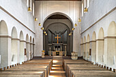 Interior of the Abdinghofkirche in Paderborn, North Rhine-Westphalia, Germany, Europe