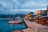 Calvi, Hafen, Restaurants, Korsika, Frankreich, Europa