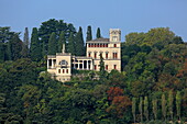 Villa Dosso Pisani über der Westküste von Como, Comer See, Lombardei, Italien