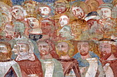 Frescoes in the interior of the Chiesa Santa Maria del Tiglio, Gravedona ed Uniti, Lake Como, Lombardy, Italy