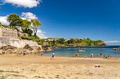 Readymoney Cove beach in Fowey, Cornwall, England, United Kingdom, Europe