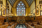 Interior of Balliol College Chapel, University of Oxford, Oxford, Oxfordshire, England, United Kingdom, Europe