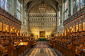 Innenraum der Kapelle des Magdalen College in Oxford, Oxfordshire, England, Großbritannien, Europa 