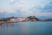 Ferry from Denia port to Ibiza, leaving early morning, Costa Blanca, Spain