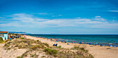 Dune beach of Oliva Nova, near Denia, one of the most beautiful beaches on the Costa Blanca, Spain