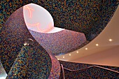 Staircase in the Groninger Museum, Groningen, Friesland, The Netherlands