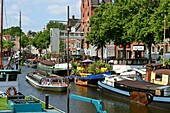 Canal in Groningen, Friesland, Netherlands