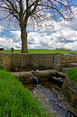 Source of the Franconian Saale near Alsleben, Markt Trappstadt, Rhön-Grabfeld district, Lower Franconia, Bavaria, Germany