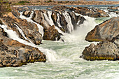 Die Mekongfälle Nam Tok Khon Phapheng, Si Phan Don, Provinz Champasak, Laos, Asien