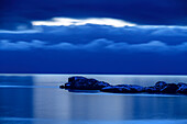 Evening cloudy atmosphere over the fjord, Hamn, Hamn i Senja, Senja, Troms og Finnmark, Norway
