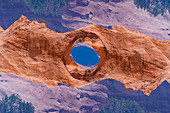 Double exposure of the Window Rock formation, Arizona, USA