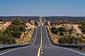 Highway leading into the Artizona desert.