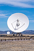 The satelite dishes of the Very Large Array in New Mexico.