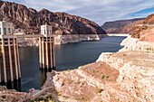 The Hoover Dam power plant in Boulder City, Arizona