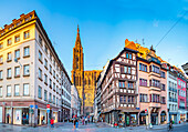 Rue Merciere of Strasbourg in France