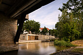 UNESCO Welterbe "Jüdisch-Mittelalterliches Erbe in Erfurt", Mikwe (jüdisches Ritualbad) an der Krämerbrücke, Erfurt, Thüringen, Deutschland