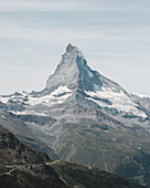 Blick auf das Matterhorn, Zermatt, Wallis, Schweiz