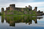 Großbritannien, Wales, Burgruine Caerhilly Castle bei Cardiff