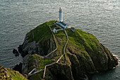 Great Britain, North West Wales, Anglesey Island, South Stack Lighthouse is a lighthouse on the small rocky island of South Stack