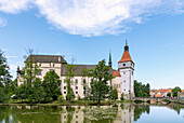 Moated castle in Blatná in South Bohemia in the Czech Republic