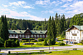 Letní lázně, the former summer spa, in the health resort of Karlova Studánka in the Jeseníky Mountains in Moravia-Silesia in the Czech Republic