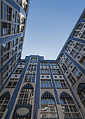 The facades of the Hakeschen Höfe in Berlin, Germany.