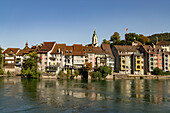 Laufenburg und der Rhein, Aargau, Schweiz, Europa \n