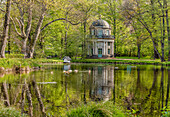 English pavilion in Pillnitz Castle Park in Dresden, Saxony, Germany in spring