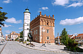 Rynek with town hall (Ratusz) in Sandomierz in the Podkarpackie Voivodeship of Poland