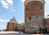 Lublin Castle (Zamek Lubelski), Romanesque tower and Church of the Holy Trinity (Trinity Chapel; Holy Trinity Church; Chapel of the Holy Trinity, Kaplica Zamkowa Trójcy Świętej) in Lublin in Lubelskie Voivodeship of Poland