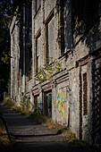dilapidated industrial building on Ulmenstrasse in the Kaßberg district, Chemnitz, Saxony, Germany, Europe