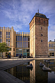historischer Roter Turm, Chemnitz, Sachsen, Deutschland, Europa