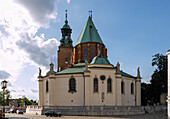 Cathedral of the Assumption and St. Adalbert (Gniezno Cathedral; Archcathedral of Gniezno; Primate's Basilica of the Assumption of Our Lady; Bazylika archikatedralna Wniebowzięcia NMP) with Martyrdom of St. Adalbert in Gniezno (Gniezno) in the Wielkopolska Voivodeship of Poland