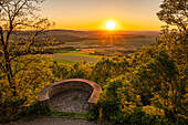 Sonnenuntergang bei Ruppertsecken, Rheinland-Pfalz, Deutschland