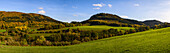 Forest and meadows in Marienthal, Donnersberger Land, Rhineland-Palatinate, Germany