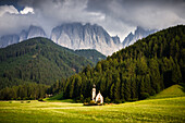 St Joahnnkapelle in St Magdalena, Dolomiten, Südtirol, Italien