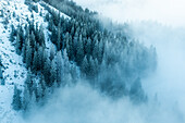Frosty breath; Switzerland, Canton of Lucerne, Pilatus area