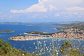 View of Primosten peninsula, Dalmatia, Croatia
