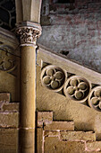 UNESCO Welterbe Kloster Maulbronn, Detail im Kreuzgang, Zisterzienserabtei, Enzkreis, Baden-Württemberg, Deutschland, Europa