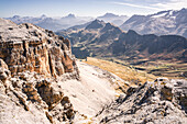 Bilder von der Sellagruppe in den Dolomiten, Südtirol, Italien