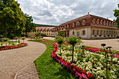 Spa park in the Bavarian state spa Bad Bocklet, Bad Kissingen district, Lower Franconia, Franconia, Bavaria, Germany
